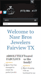 Mobile Screenshot of nasrbrosjewelers.com