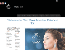 Tablet Screenshot of nasrbrosjewelers.com